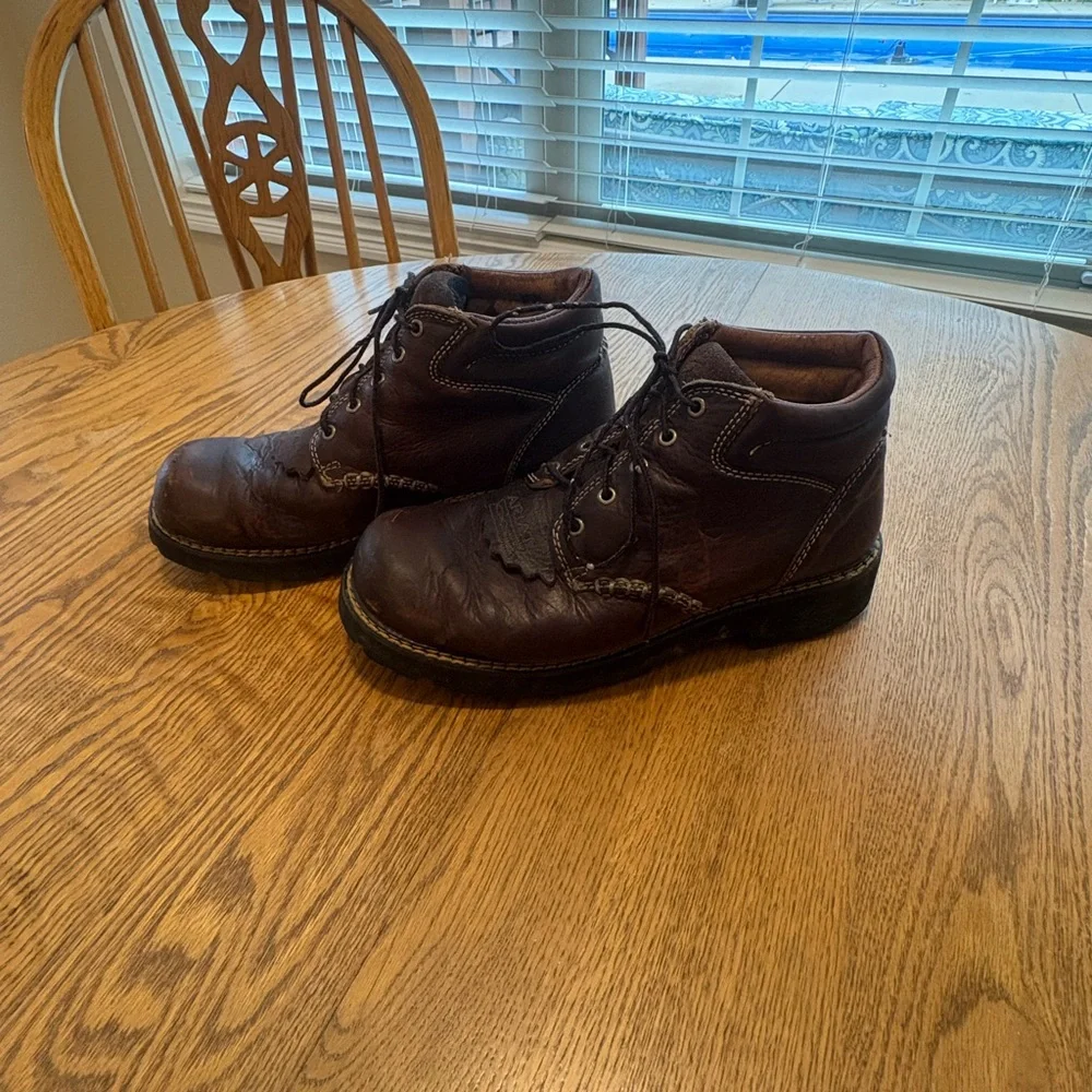 ARIAT Canyon Boots Women’s Size 10B Brown Leather Western Work Boot 17728
